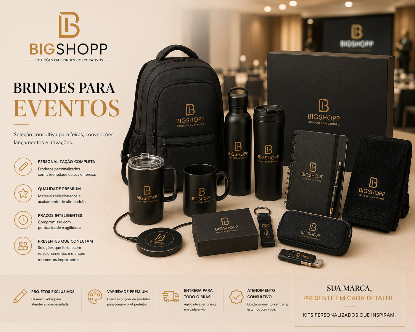 Brindes para eventos